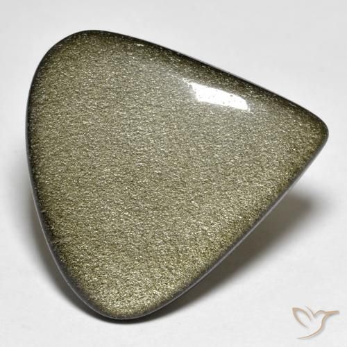 27.06ct طبيعي بنى أسود سبج أو أوبسيديان, شكل الكمثرى, غير شفاف