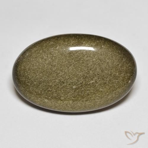 14.40ct طبيعي متعدد الألوان سبج أو أوبسيديان, بيضوي, غير شفاف