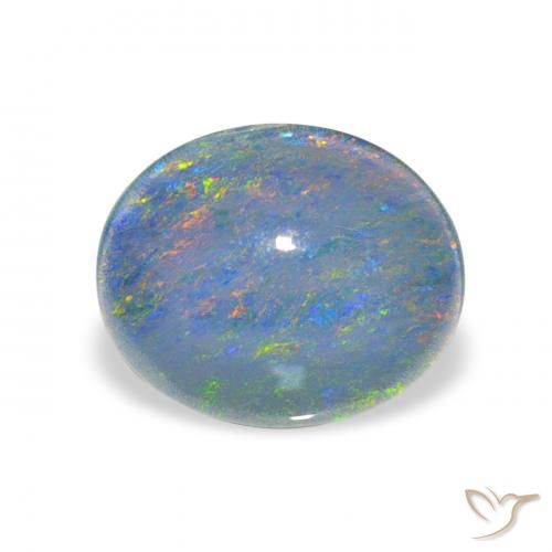 2.42ct متعدد الألوان ثلاثية أوبال, بيضوي, غير شفاف