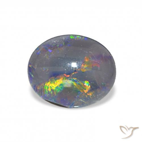 2.68ct متعدد الألوان ثلاثية أوبال, بيضوي, غير شفاف