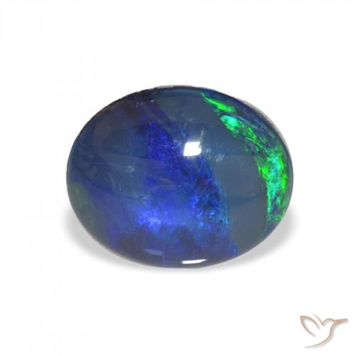 2.28ct طبيعي متعدد الألوان Opal Triplet, بيضوي, غير شفاف
