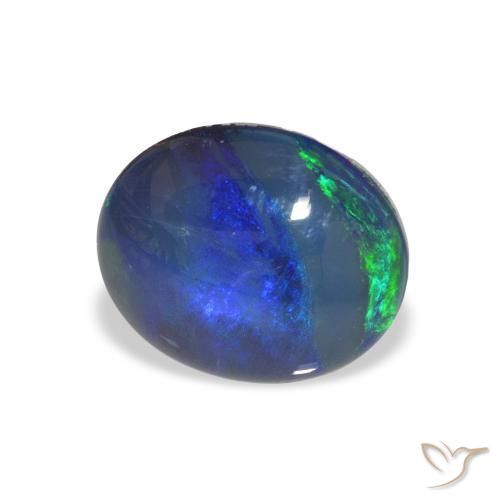 Opal Triplet متعدد الألوان طبيعي، بيضوي، 2.28 قيراط، غير شفاف