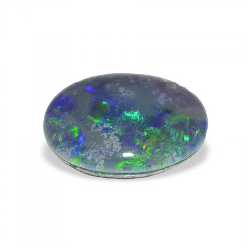 Opal Triplet متعدد الألوان طبيعي، بيضوي، 2.85 قيراط، غير شفاف