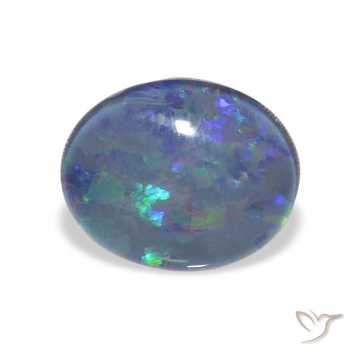 2.82ct طبيعي متعدد الألوان Opal Triplet, بيضوي, غير شفاف