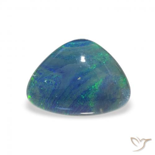 2.31ct متعدد الألوان ثلاثية أوبال, مثلثى, غير شفاف