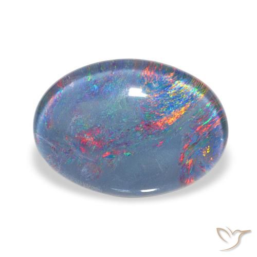 4.28ct متعدد الألوان ثلاثية أوبال, بيضوي, غير شفاف