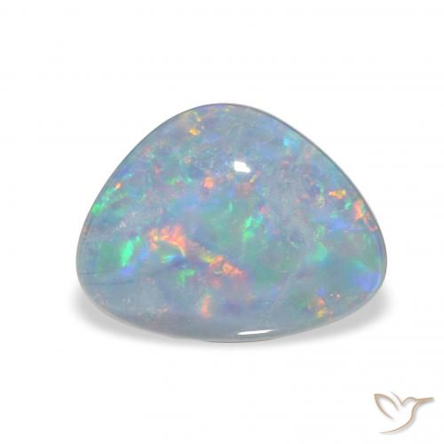 2.71ct طبيعي متعدد الألوان ثلاثية أوبال, مثلثى, غير شفاف