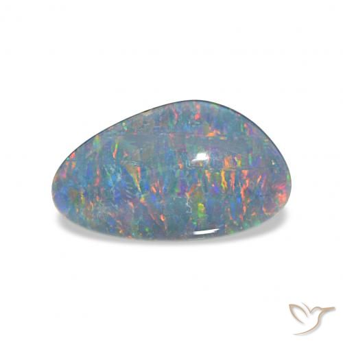 3.84ct متعدد الألوان ثلاثية أوبال, فانسى, غير شفاف
