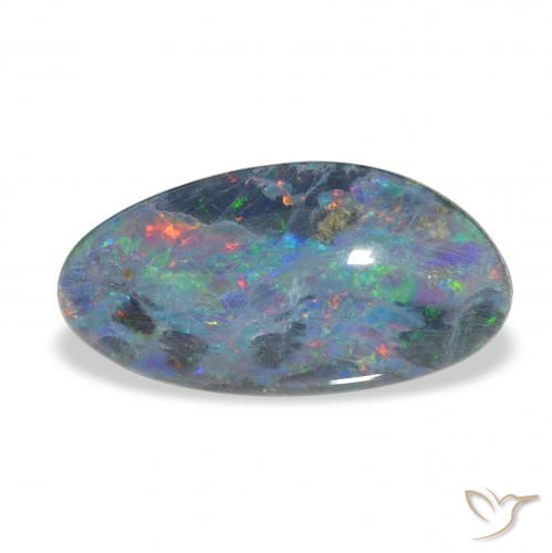 4.20ct متعدد الألوان ثلاثية أوبال, فانسى, غير شفاف