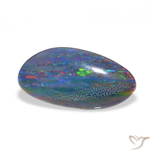 ثلاثية أوبال متعدد الألوان طبيعي، فانسى، 3.38 قيراط، غير شفاف