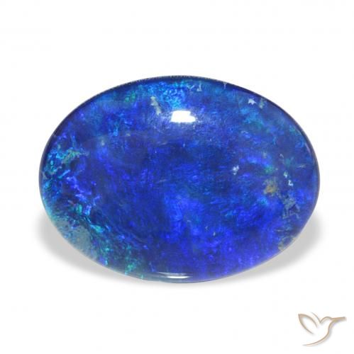 5.72ct طبيعي متعدد الألوان ثلاثية أوبال, بيضوي, غير شفاف