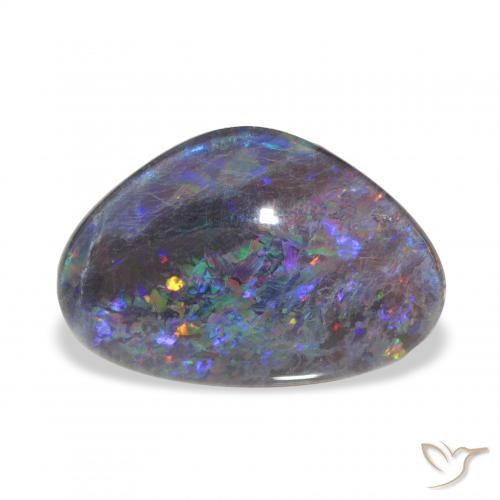 6.63ct متعدد الألوان ثلاثية أوبال أحجار كريمة, فانسى, غير شفاف