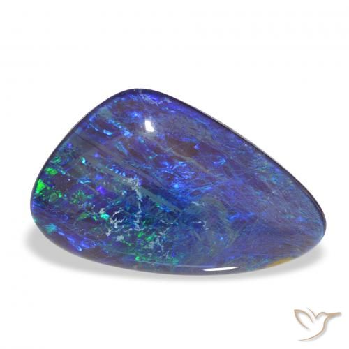 5.49ct متعدد الألوان ثلاثية أوبال أحجار كريمة, فانسى, غير شفاف