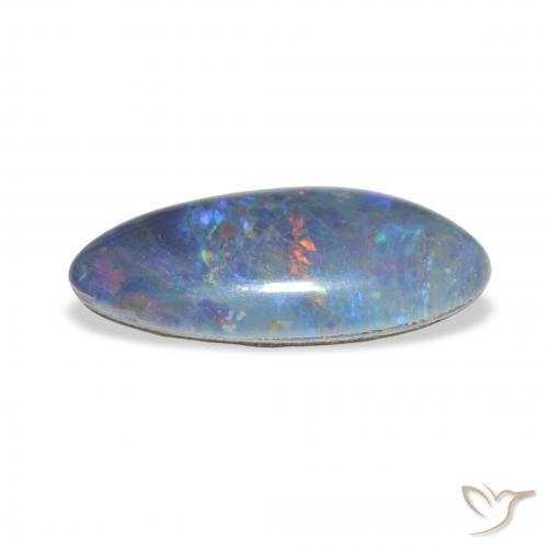 ثلاثية أوبال متعدد الألوان طبيعي، فانسى، 3.48 قيراط، غير شفاف