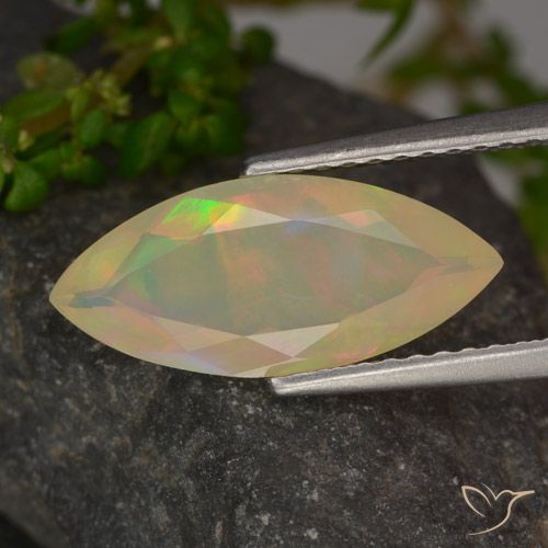 1.27ct طبيعي متعدد الألوان أوبال, ماركيز, شفاف