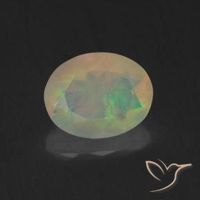 1.16ct طبيعي متعدد الألوان أوبال, بيضوي, شفاف