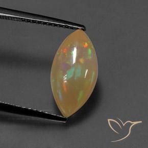 1.85ct طبيعي متعدد الألوان أوبال, ماركيز, شفاف / نصف شفاف