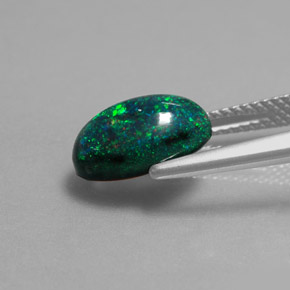 أوبال متعدد الألوان طبيعي، قصة بيضاوى، 1.95 قيراط، غير شفاف