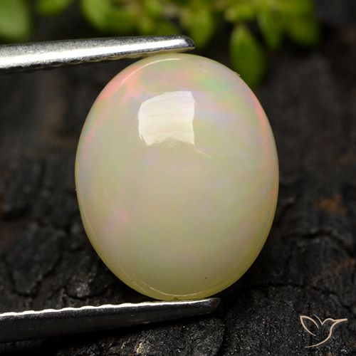 2.31ct طبيعي متعدد الألوان أوبال, بيضوي, نصف شفاف, Photo A