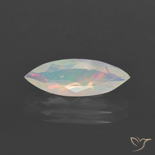 1.27ct طبيعي متعدد الألوان أوبال, ماركيز, شفاف