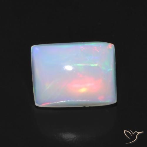 1.49ct طبيعي متعدد الألوان أوبال, باجيت, شفاف