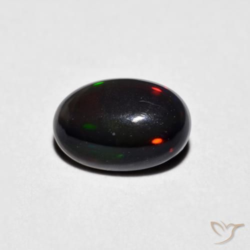 0.48ct طبيعي متعدد الألوان أوبال, بيضوي, غير شفاف