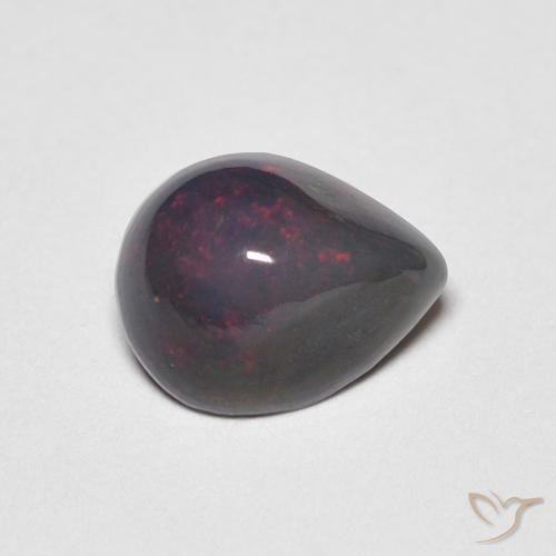 0.59ct طبيعي متعدد الألوان أوبال, شكل الكمثرى, غير شفاف