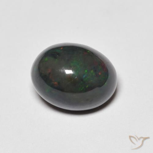 1.62ct طبيعي متعدد الألوان أوبال, بيضوي, غير شفاف