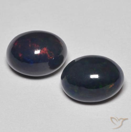 1.76ctw طبيعي متعدد الألوان أوبال, بيضوي, غير شفاف, Photo A