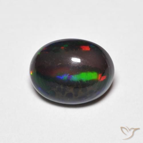 1.20ct طبيعي متعدد الألوان أوبال, بيضوي, غير شفاف