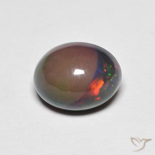 1.47ct طبيعي متعدد الألوان أوبال, بيضوي, غير شفاف