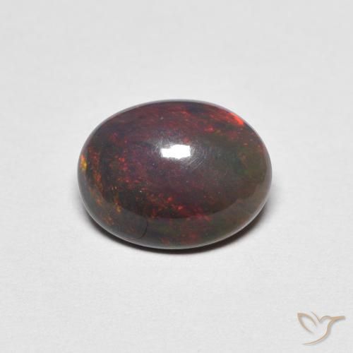 0.90ct طبيعي متعدد الألوان أوبال, بيضوي, غير شفاف