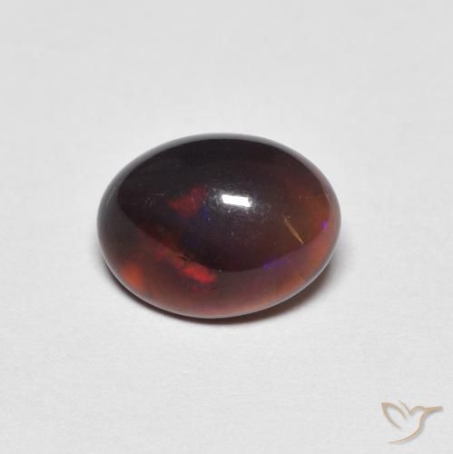 0.98ct طبيعي متعدد الألوان أوبال, بيضوي, غير شفاف