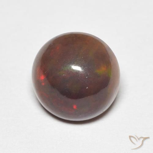 1.22ct طبيعي متعدد الألوان أوبال, دائري, غير شفاف