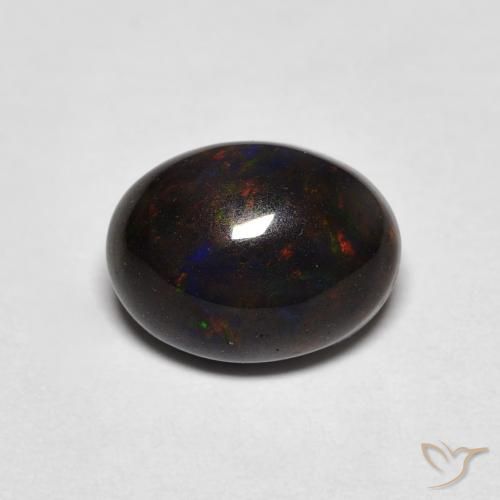 1.29ct طبيعي متعدد الألوان أوبال, بيضوي, غير شفاف