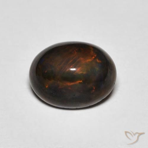 1.08ct طبيعي متعدد الألوان أوبال, بيضوي, غير شفاف