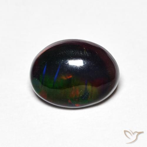0.97ct طبيعي متعدد الألوان أوبال, بيضوي, غير شفاف