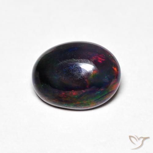 0.61ct طبيعي متعدد الألوان أوبال, بيضوي, غير شفاف