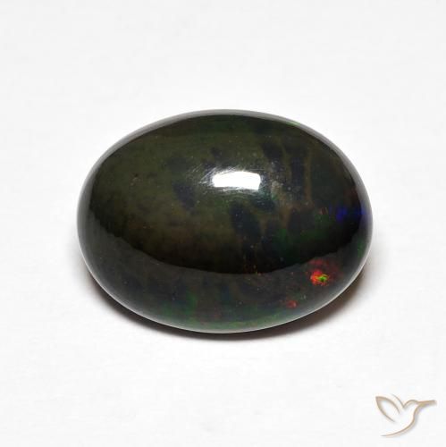 2.45ct طبيعي متعدد الألوان أوبال, بيضوي, غير شفاف
