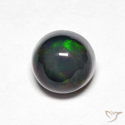 0.44ct طبيعي متعدد الألوان أوبال, دائري, غير شفاف