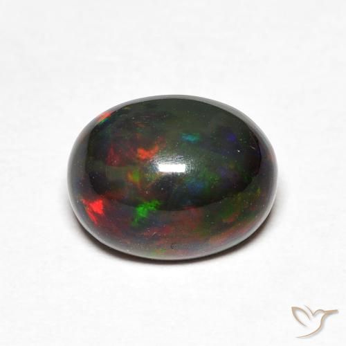 1.40ct طبيعي متعدد الألوان أوبال, بيضوي, غير شفاف