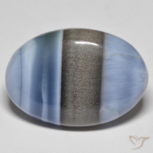 28.42ct طبيعي متعدد الألوان أوبال, بيضوي, غير شفاف, Photo A