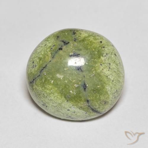 4.64ct طبيعي أخضر مصفر أوبال, بيضوي, غير شفاف, Photo A