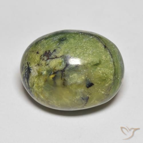 13.83ct طبيعي أخضر دافئ أوبال, بيضوي, غير شفاف