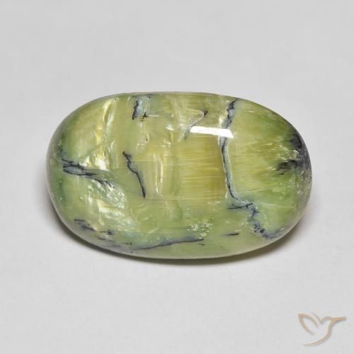 10.83ct طبيعي أخضر دافئ أوبال, بيضوي, غير شفاف