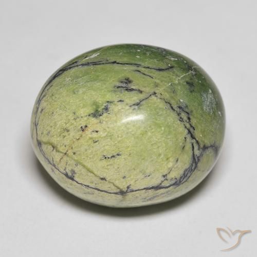 18.90ct طبيعي أخضر متوسط أوبال, بيضوي, غير شفاف, Photo A