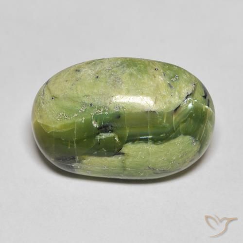 8.21ct طبيعي أخضر متوسط أوبال, بيضوي, غير شفاف