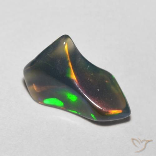 0.63ct طبيعي متعدد الألوان أوبال, فانسى, نصف شفاف, Photo A