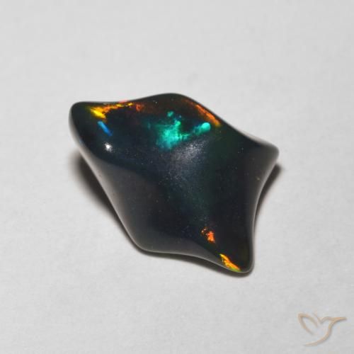 1.64ct طبيعي متعدد الألوان أوبال, فانسى, نصف شفاف