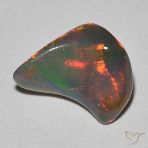 2.21ct طبيعي متعدد الألوان أوبال, فانسى, نصف شفاف